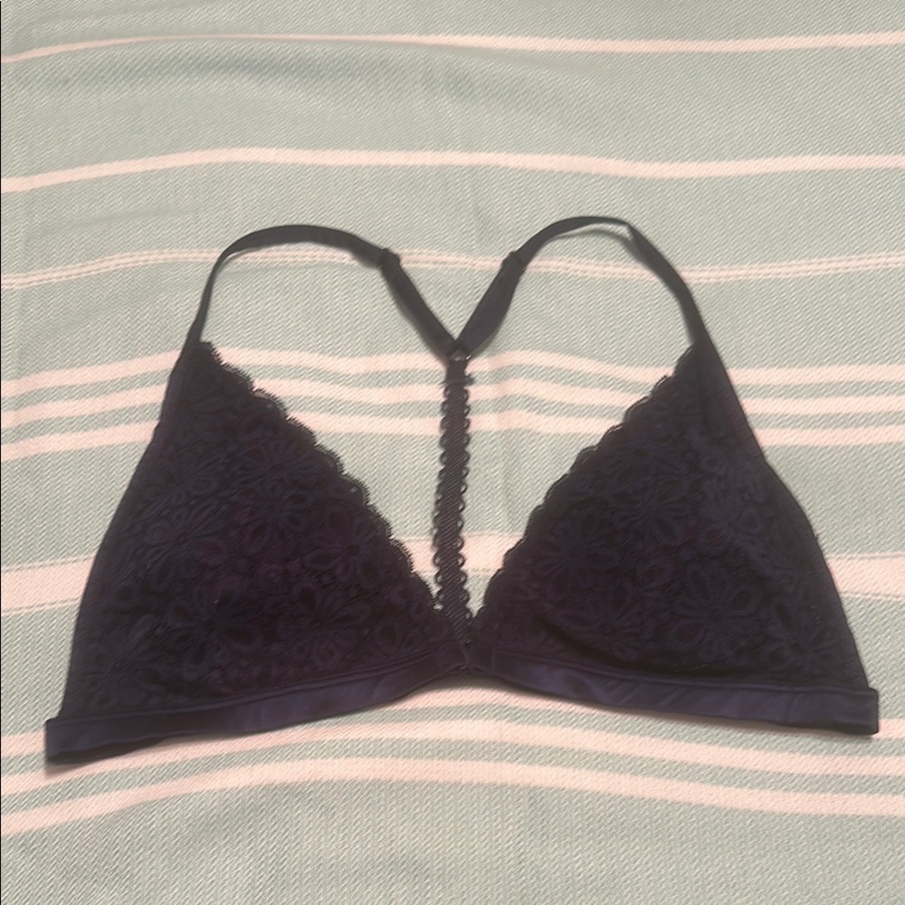 Victoria's Secret Black Lace Trim Bra